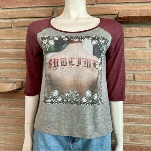Sublime Album Cover Raglan Tee 3/4 Sleeves Medium